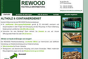 REWOOD Restholzverarbeitung - Altholz & Containerdienst