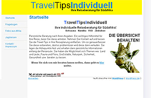 Reiseberatung f�r S�dafrika